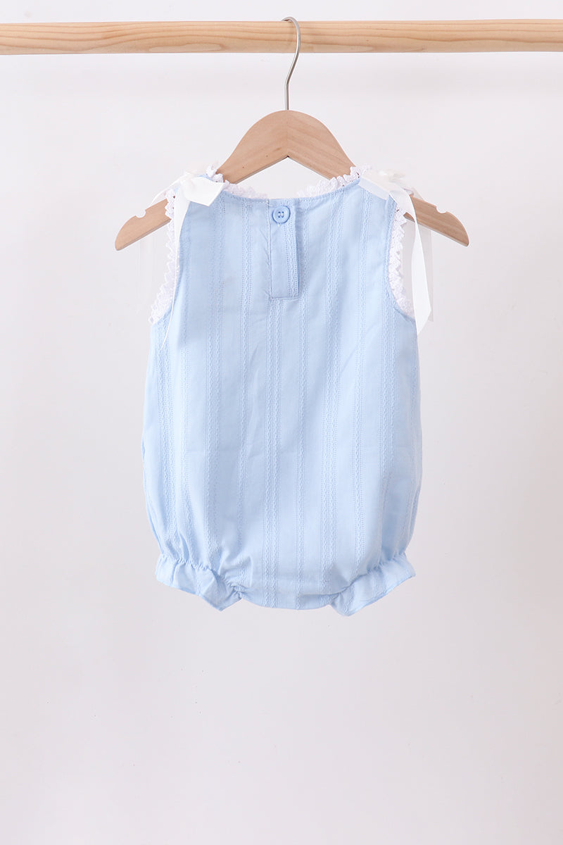 Blue Jacquard Lace Bubble