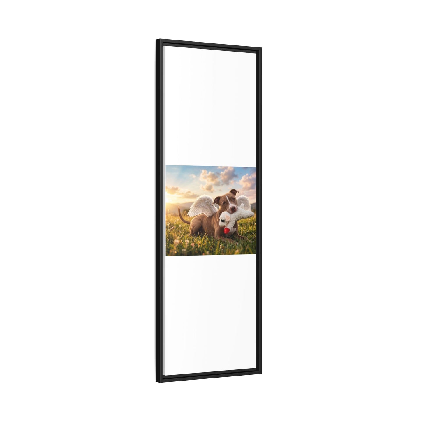 Memorial Pet Photo Canvas — Custom Framed Dog Tribute
