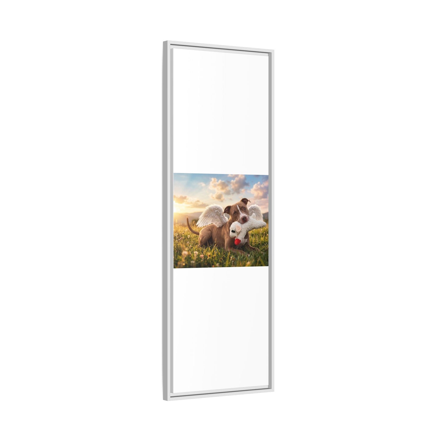 Memorial Pet Photo Canvas — Custom Framed Dog Tribute