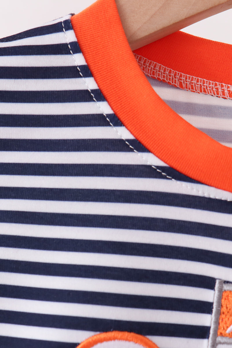 Auburn War Eagle Embroidery Romper