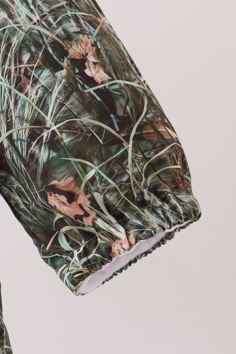 Forest Camouflage Raincoat