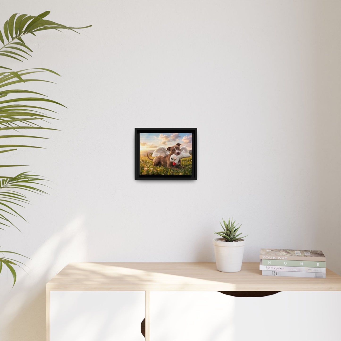 Memorial Pet Photo Canvas — Custom Framed Dog Tribute