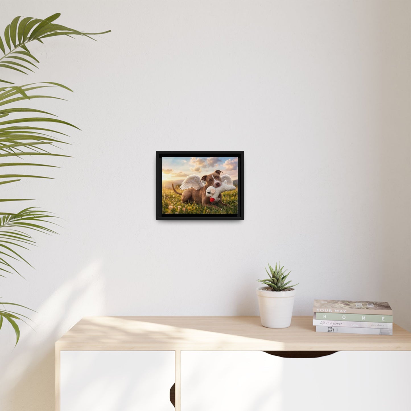 Memorial Pet Photo Canvas — Custom Framed Dog Tribute