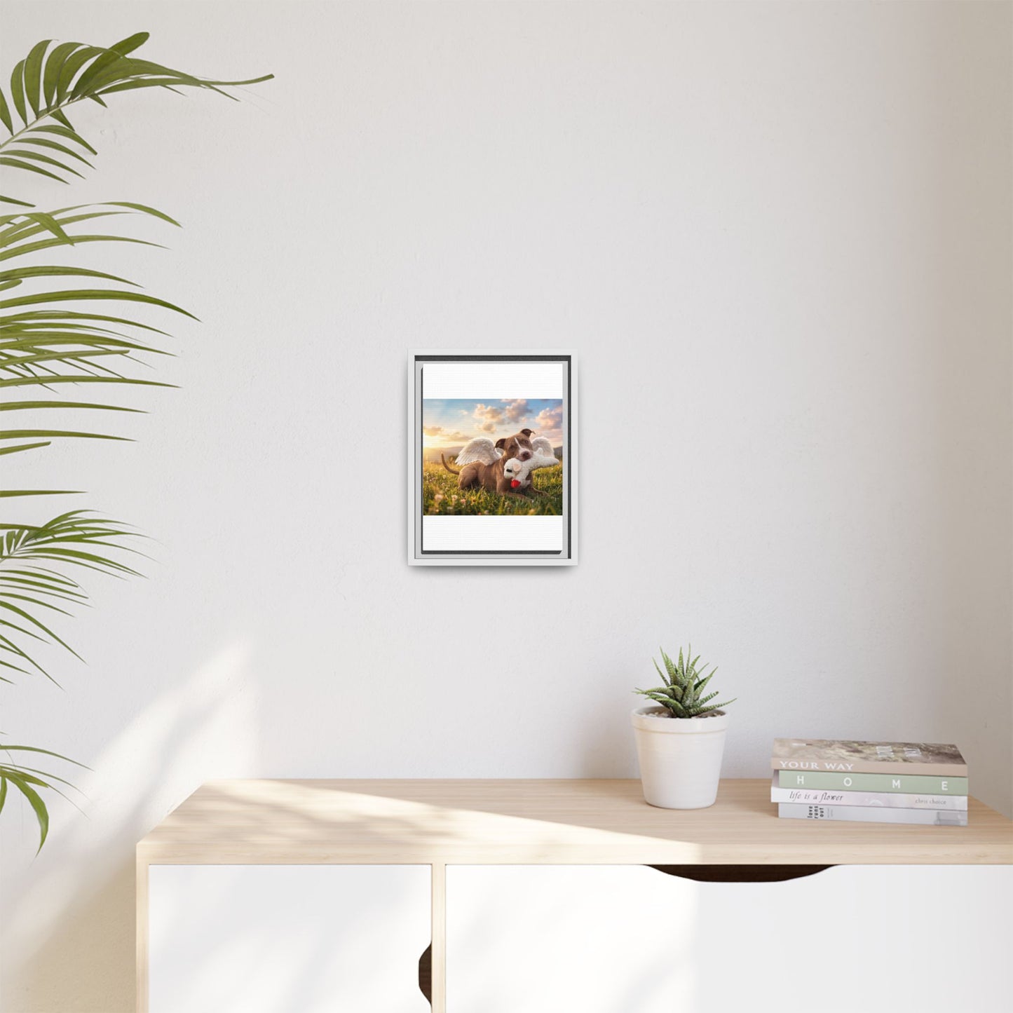 Memorial Pet Photo Canvas — Custom Framed Dog Tribute