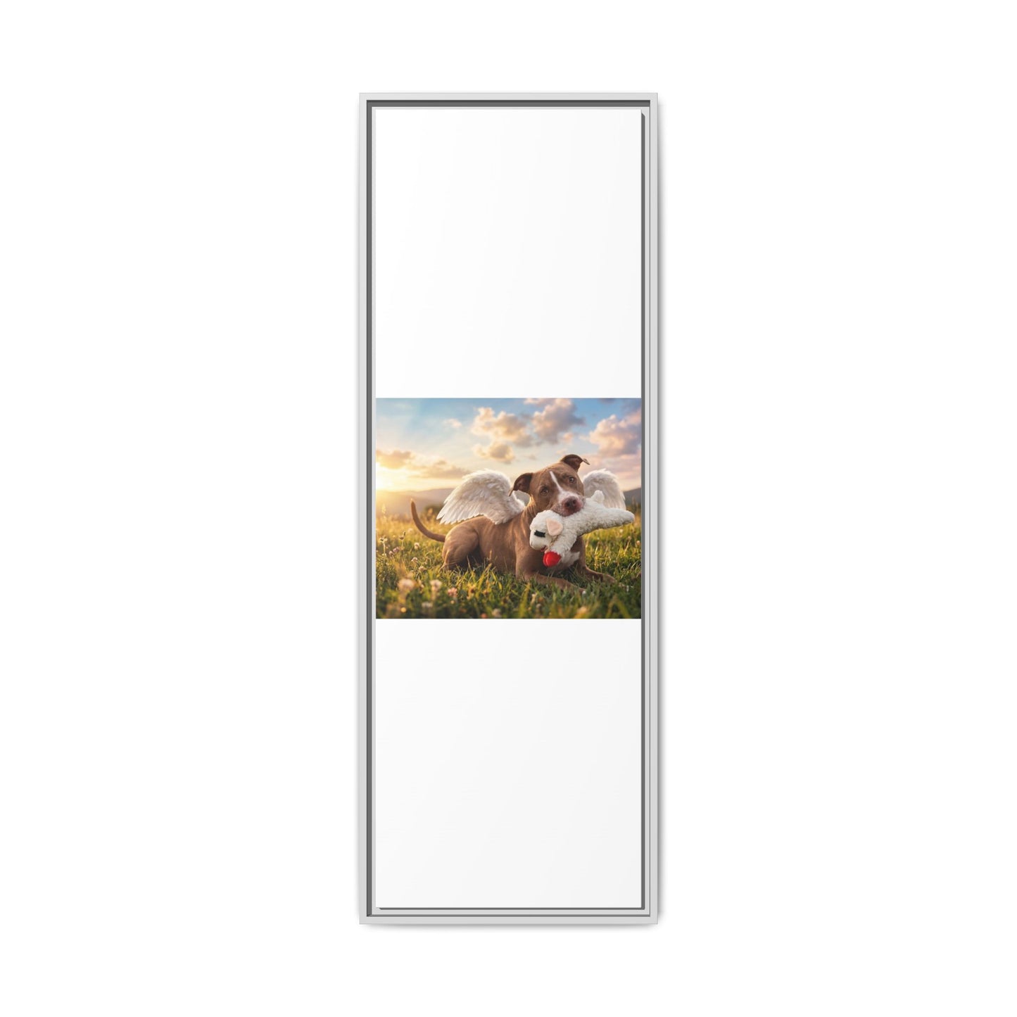 Memorial Pet Photo Canvas — Custom Framed Dog Tribute