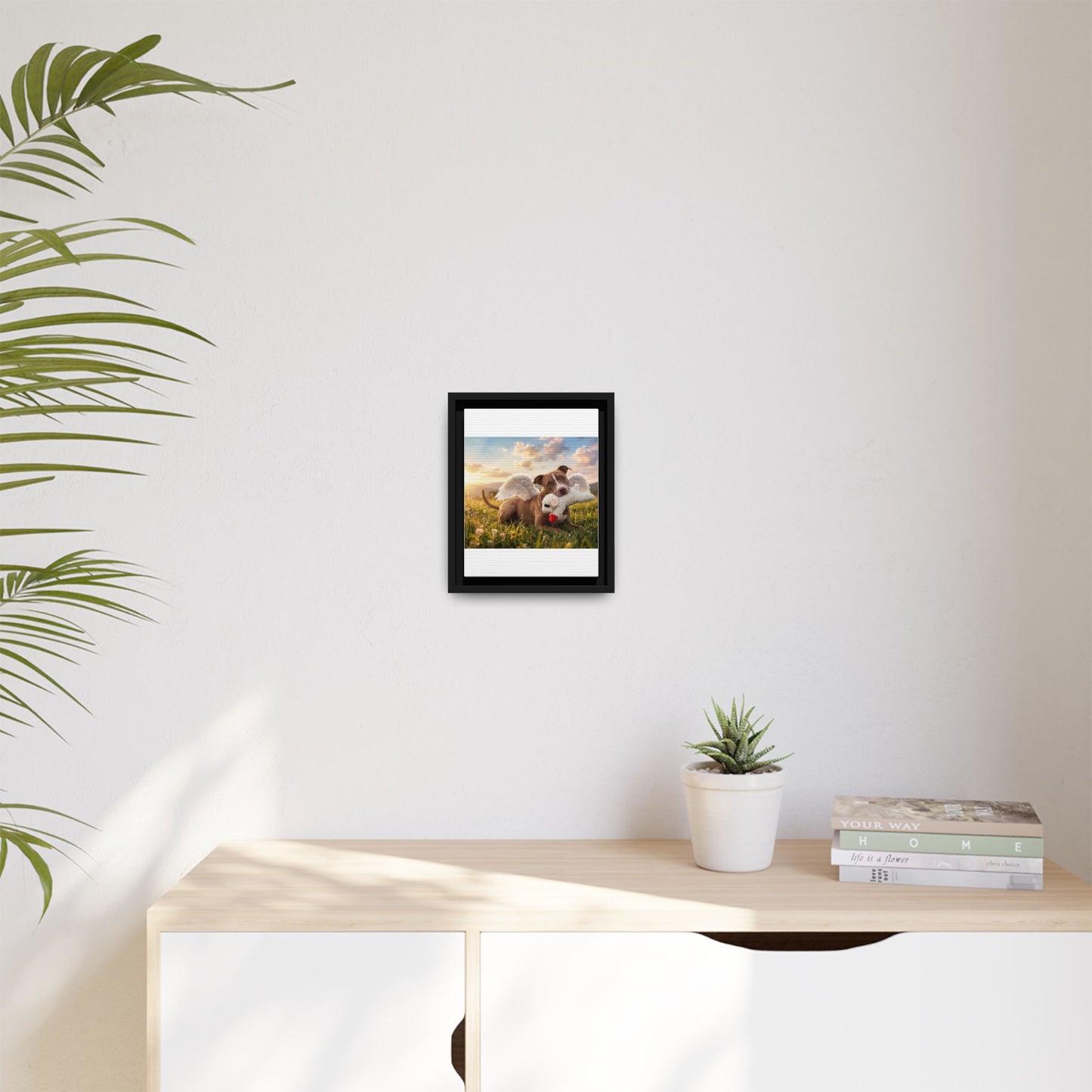 Memorial Pet Photo Canvas — Custom Framed Dog Tribute