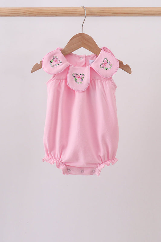Pink Floral character Embroidery Bubble
