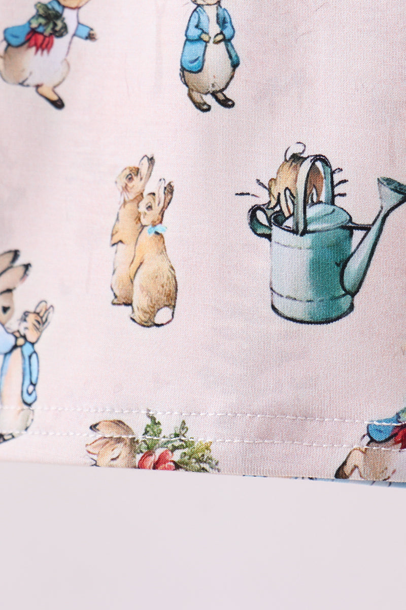 Brown bunny bamboo pants set