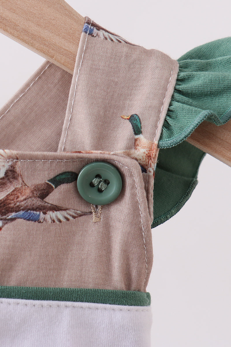 Green Mallard Embroidered Bubble