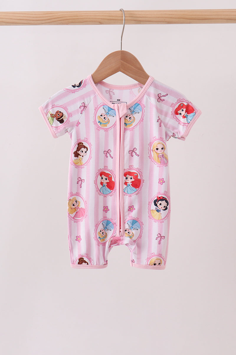 Pink Princess Bamboo Romper