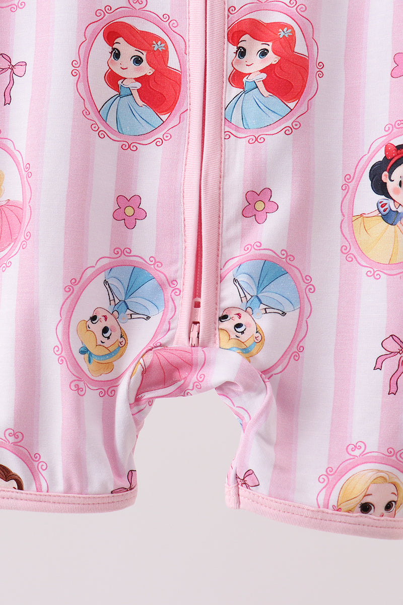 Pink Princess Bamboo Romper