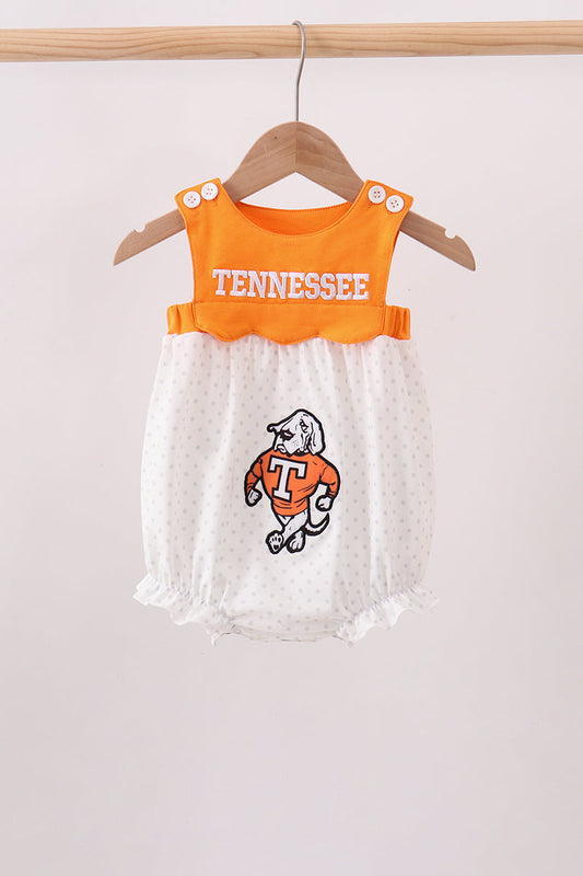 Orange Tennessee Applique Bubble
