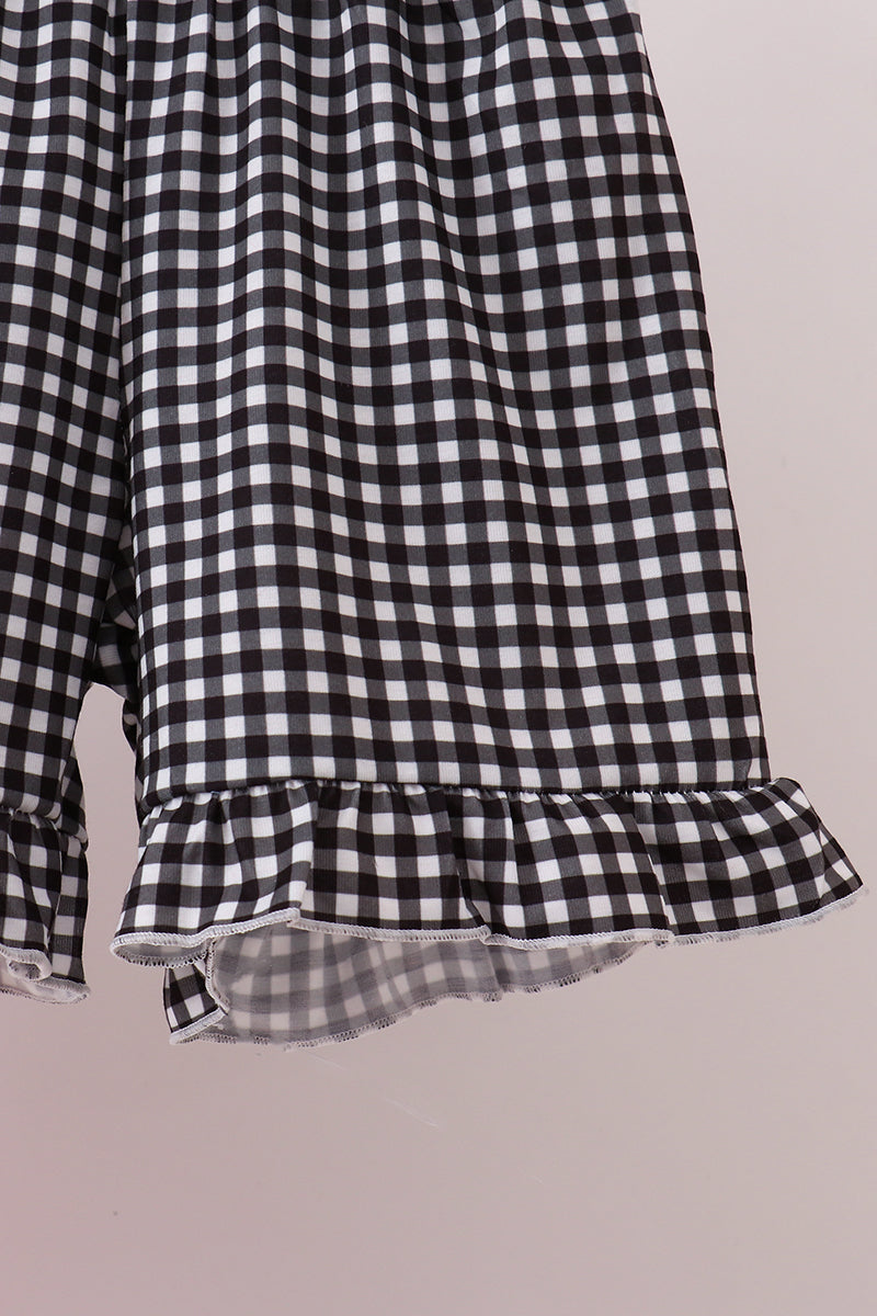 Red Georgia Go Dawgs Smocked Ruffle Shorts Set