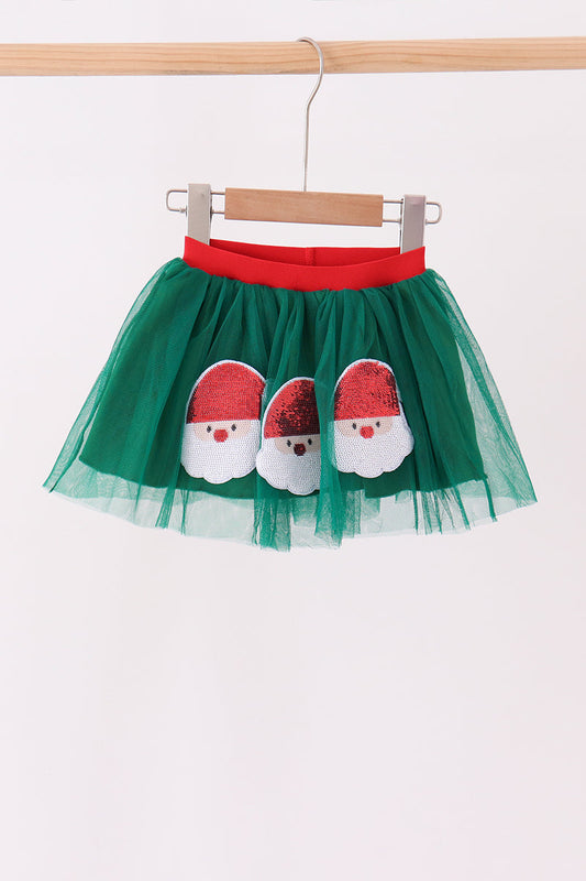 Forest Santa Sequin Skort