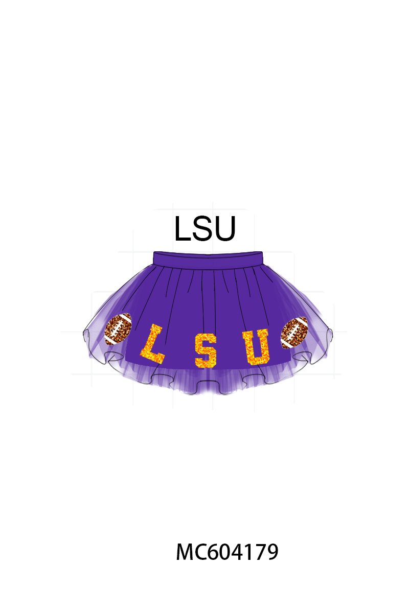 LSU football sequin tutu dress