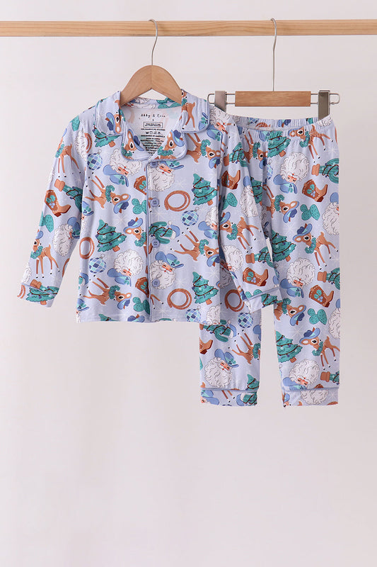 Blue Cowboy BAMBOO Pajama Set